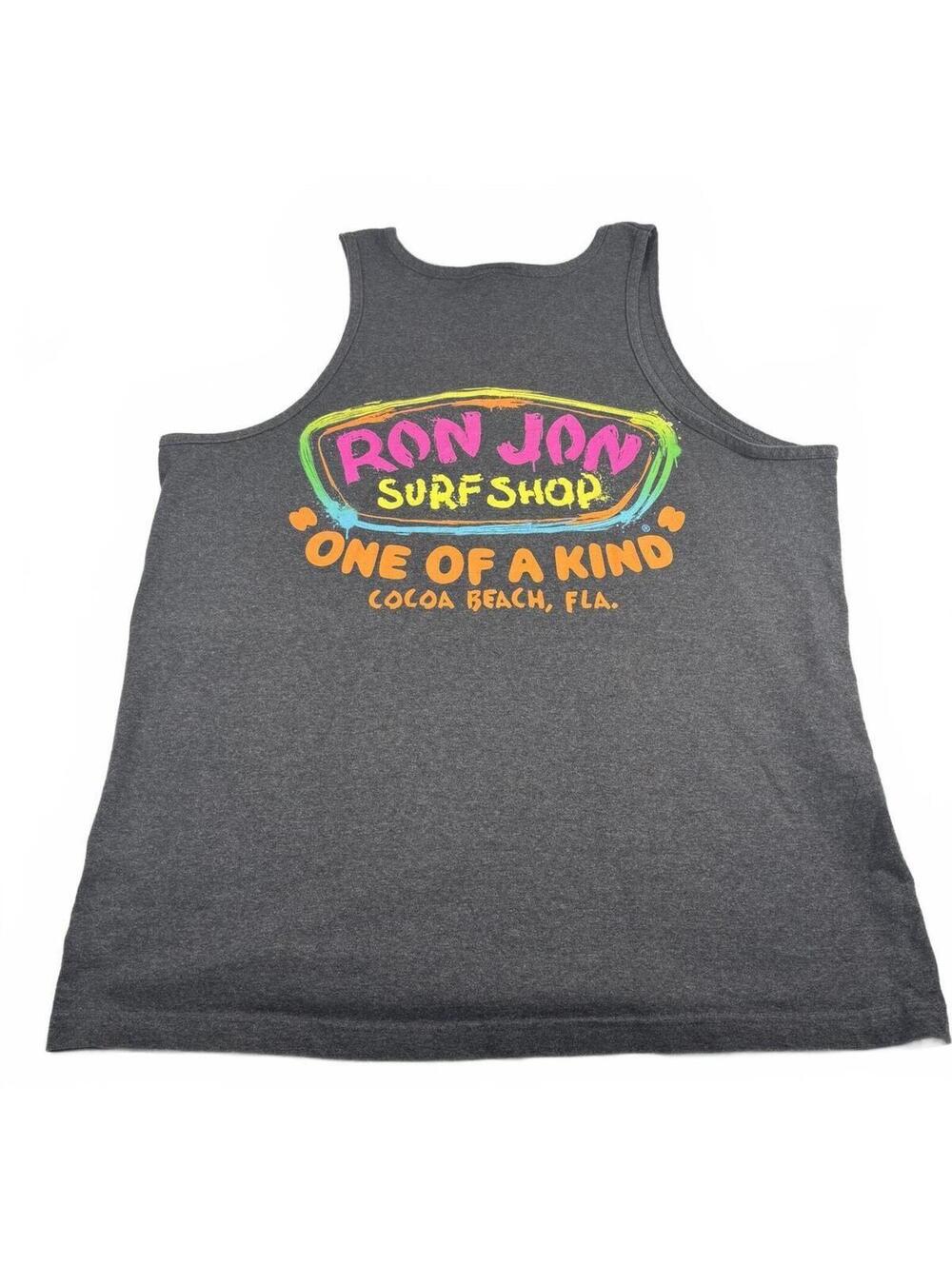 Ron Jon Surf Shop Cocoa Beach Gray Tank Top Size XL